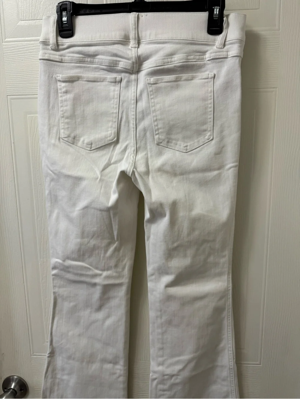 SPANX White Stretch Flare Jeans